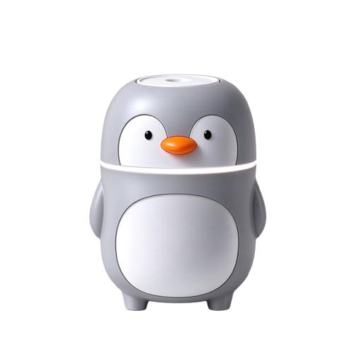 Humidificador Forma Pingüino (Gris)