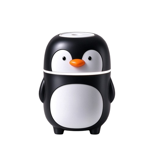 Humidificador Forma Pingüino (Negro)